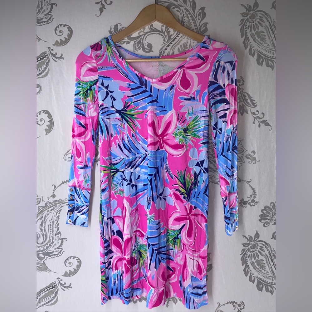 Lilly Pulitzer XXS Pretty In Pink
KAISLEY SWING DRESS Dual Neck
Long Sleeves - Picture 3 of 10